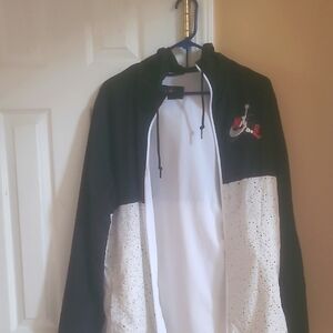 Men's Black and White Jordan Jacket